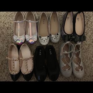 Youth girls shoes all size 13 black flats